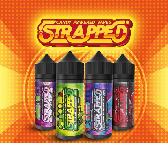 Strapped Candy Powered 100ml - The Vape Lounge UK: Cheapest Vape Shop in Devon